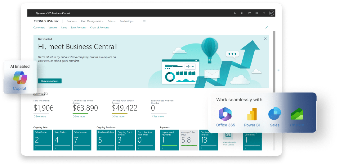 Dynamics 365 Business Central Partner Dynamics square CA