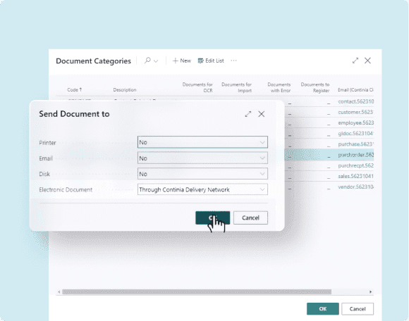 Continia eDocuments and Delivery Network